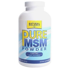 NATURAL BALANCE MSM保健食品粉 1000mg, 454g, 1入
