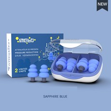 ime보보 이어플러그 4개 한세트 보관케이스 청력보호 귀마개, 파랑4ps+보관케이스, 2세트