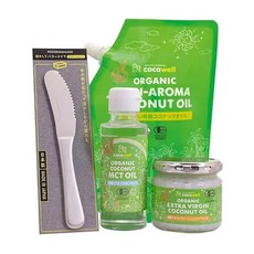 cocowell (코코웰) 스프레드 나이프 포함 코코넛 오일 처음 세트