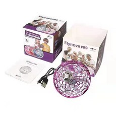 Flynova PRO 飛行旋轉玩具 LED燈光 耐用材質 戶外室內皆宜, 粉色球, 1個