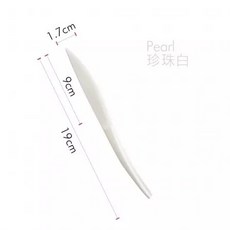 蜜豆子台灣製MIT 蛋糕塑膠刀 免洗塑膠刀 大量採購, 1個, 法式蛋糕刀 - 白