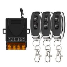 RF 433Mhz 무선 리모컨 스위치 12V 110V 220V 30A 릴레이 수신기 (워터 펌프 모터 LED 조명 도어 액세스, 02 DC 9-72V, 03 only 1 Receiver