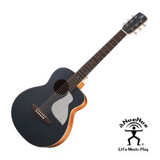 aNueNue MC10 BB 彩琴系列 旅行吉他 暗夜黑 雲杉木 桃花心木 面單 36吋, 1個