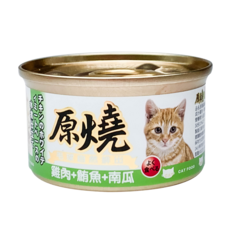 原燒貓罐餐包，多種口味可選，鮪魚雞肉底，貓咪點心副食罐, 1個, 雞肉、鮪魚、南瓜