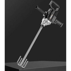 산업용 몰탈 교반기 믹서기 시멘트 배합 회전 믹서 콘크리트, 고정속도 드릴 믹서+스틸로드+68세트 2980