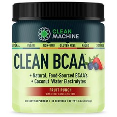 CLEAN MACHINE CLEAN BCAA支鏈胺基酸粉 水果潘趣酒風味, 216g, 1罐
