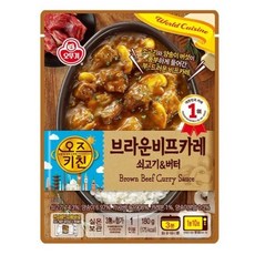 오즈키친 오뚜기 오즈키친 브라운 비프 카레, 9개, 180g