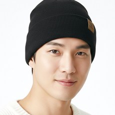 남자비니모자 런닝 모자 사계절 등산용 비니 모자, 클래식블랙