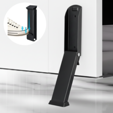 에블모어 원터치 완벽고정 현관문 무타공 도어 스토퍼, 블랙, 1개