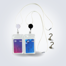 [Ki's Cruise] 로얄캐리비안 크루즈 카드 홀더2 (블랙1 +화이트1) 자석 고리2 /크루즈 여행 준비물