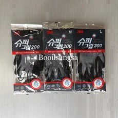 3M 슈퍼그립200 (10조) 회색 S, 1개, GRAY