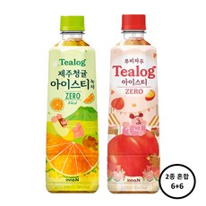 티로그 아이스티 500ml(제주청귤 6개+루비자두 6개)12개, 500ml