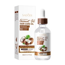 SADOER 滋養椰子油護髮精油，滋潤亮澤更強韌, 1個, ，購買即默認免責聲明且承擔責任]