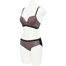 [백화점 정품] 게스언더웨어 여자 편한 속옷 데일리 통기성 로고 입체 나염 와이어 브라 PK