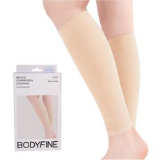 BODYFINE 바디파인 1등급 의료기기 압박스타킹 베이비 베이지, 종아리/무릎형, 1개