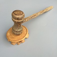 봉 의사봉 법봉 경매 돌잡이 소품 용품 전용 판사, 법관망치+원형받침, 1개