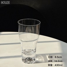 DFMEI 粉色富士山杯小衆設計玻璃杯大容量啤酒杯果汁杯水杯子, 1個
