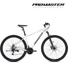 2025 프로마스터 29인치 MTB 자전거 엑스씨2.1D 시마노21단 디스크브레이크, 1개, 180cm, 화이트+블랙
