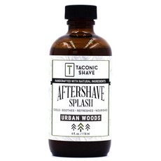 Taconic Shave Urban Woods 애프터쉐이브 스플래시 - 상쾌한 숲 향 - 천연 식물성 성분이 함유된 알코올 프리 남성용 애프터 쉐이브 - 118.3ml(4온스)