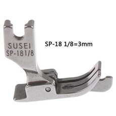 금속 프레서 발 재봉틀 플랫 자동차 이동 가장자리 단일 바늘, 3mm, 1개