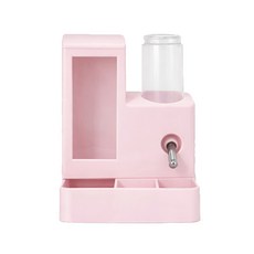 [아기다람쥐또미] 피그미다람쥐 밥그릇 간식그릇 급수기 급식기세트, 1개, 핑크