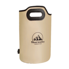 Travel bravery保溫足浴桶 30L大容量 便攜折疊設計 家用泡腳神器, 米黃色, 1個