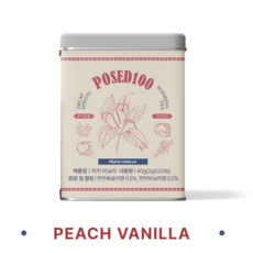 [블랙프라이데이] 포즈드백 디카페인 피치바닐라 티 _ 틴케이스, 1개, 2g, 20개입