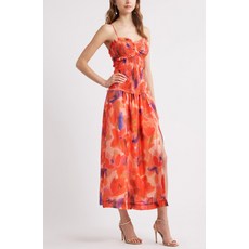 첼시28 스모크 드롭 웨이스트 미디 드레스 1986621