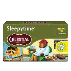 셀레셜시즈닝스 Celestial Seasonings 허브 티 슬리피타임 버라이어티 팩 꿀 복숭아 민트 바닐라 슬리피타임 라벤더 무카페인 수면 티 티백 20개 (6