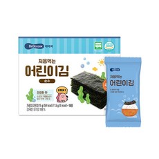 베베쿡 처음먹는 어린이김 순수 15g 1개