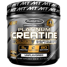 MuscleTech 백금 크레아틴 맛 없음 400 g, 400g, 1개