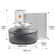 【U-mop】智能傾倒式寵物飲水機 免濾芯0耗材 寵物飲水機 貓活水機 寵物餵水器 寵物自動飲水機 貓咪飲水機, 1個, 【智能傾倒式寵物飲水機】