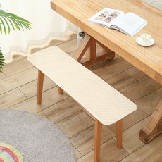 식탁 의자 방석 긴방석 쿠션 얇은 긴의자 패드 벤치 30x100cm 커피브라운, D. 베이지