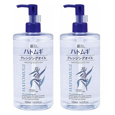 쿠마노 레이하쿠 하또무기 클렌징 오일, 2개, 500ml