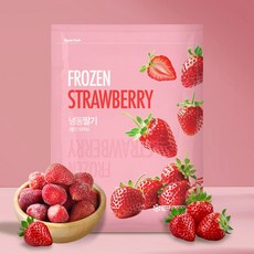 CJ프레시웨이 이츠웰 냉동 무가당딸기, 3개, 1kg