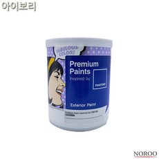 행운과 외부용 무광 수성 페인트 아이보리 1L, 아이보리14-1210