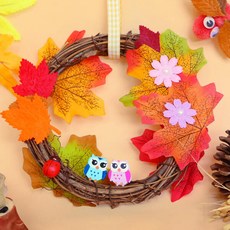 아트박스/도토리클래스 단풍잎 리스 5set, 본품