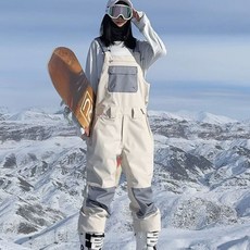 여성용 보드복 일체형 여자 스키복 방수 방풍 방한