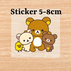Rilakkuma Kawaii Onesie 잠옷 여성용 남성용 애니메이션 만화 따뜻한 잠옷 성인 패션 편안한 점프 슈트 코, 01 QSX 31 sticker, 01 S Height 148-158CM