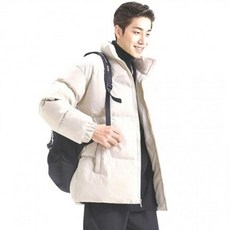경량패딩 오버핏 공용 다운 하이넥 겨울 점퍼 숏 패딩 푸퍼 남