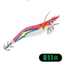 빛나는 오징어 루어 하드 인공 미끼 문어 새우 후크 바다 낚시 태클, 3.0 14g, 2. 011, 1개