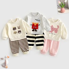 구름위에햇님 봄/가을 아기상하복세트 ST-2281312 Y