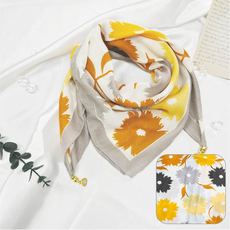 심플 여자 마그네틱 패턴 스카프 사계절 머플러 다양한 패션 원터치 쁘띠 1P