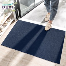 DEXI 1개 바닥 출입구 발판 매트 웰컴 현관 미끄럼방지 발매트 그레이 도어매트 43.5*75cm 61*91cm 76.5*120cm, Blue