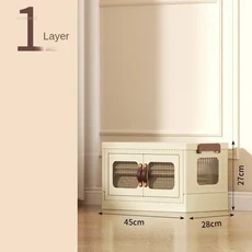 침실 가구용 플라스틱 접이식 옷장 설치 불필요 수납장 조립식, 03 A 45cm 1 layer