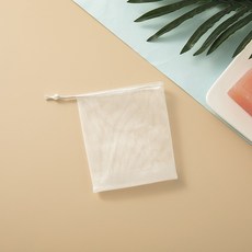 可掛式肥皂起泡網 起泡袋 肥皂袋 洗臉起泡網 泡泡袋香皂袋 皂網 打泡網 肥皂網, 肥皂起泡網｜白繩, 1個