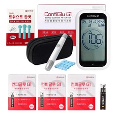 컨피글루G1 혈당측정기 1개+혈당시험지 150매(50매*3개)+란셋칩 100개, 1세트, BGMGS001