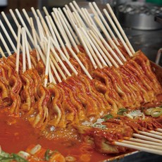 제천 빨간어묵 꼬불이어묵 어묵꼬치 매콤 소스 포함 4인분(꼬불이어묵4팩+ 소스2팩), 1개, 672g
