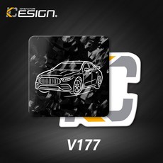 KESIGN W206-1 汽車香氛片，天然植物萃取，持久清新，適用於各種車型, 0.53g, 1個