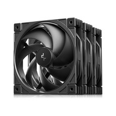 딥쿨 DEEPCOOL FD12 V2 시스템 케이스 쿨러 (3팩 블랙), 1개, 블랙, FD12 V2 (3팩)